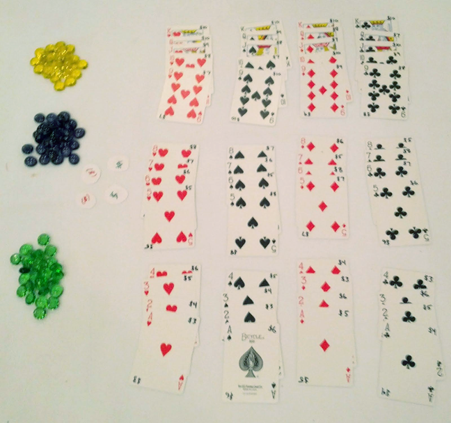 Horseshoe Poker set up